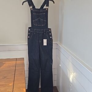 Dark Blue Denim Overalls